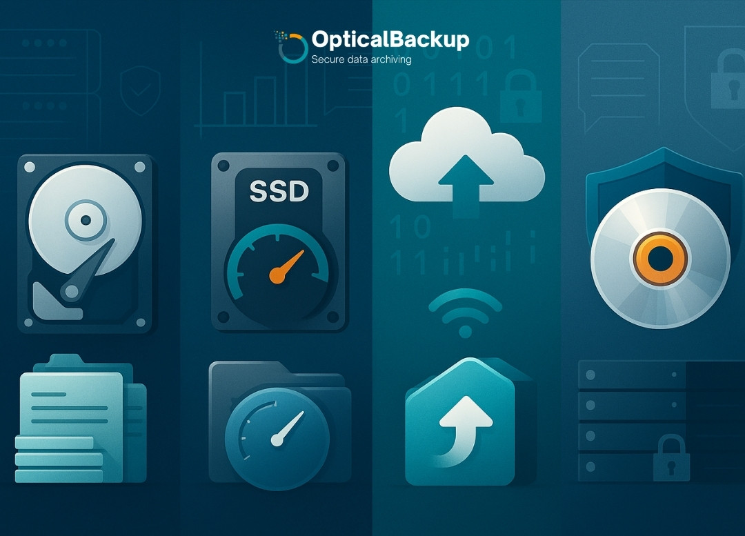 Comparing Backup Strategies: HDD, SSD, Cloud, and Optical